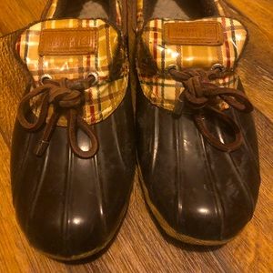 Sperry short rain shoes